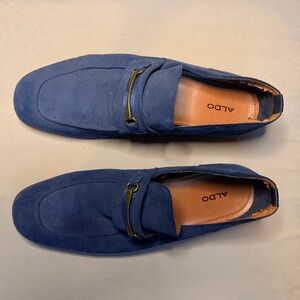Cobalt Blue Horsebit Loafers